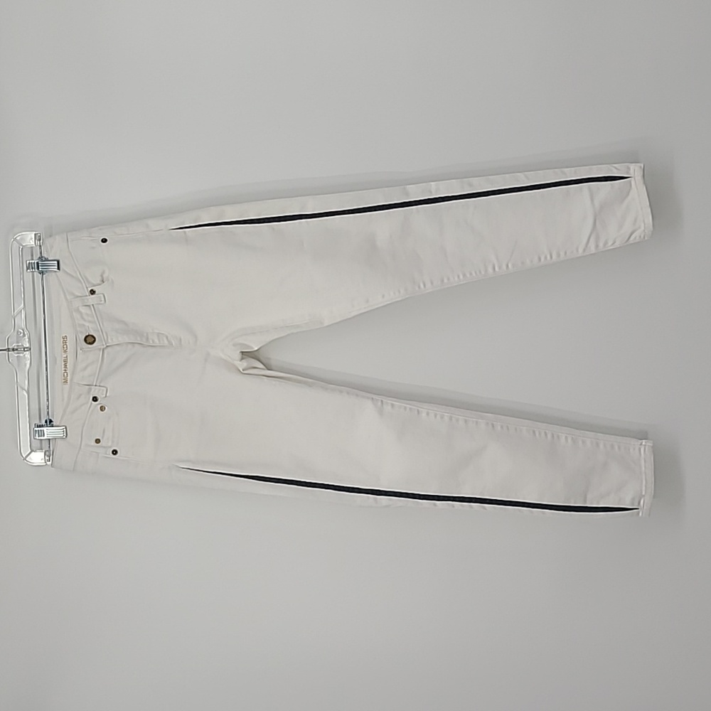 Michael Kors white denim jeans Selma skinny size 4 petite